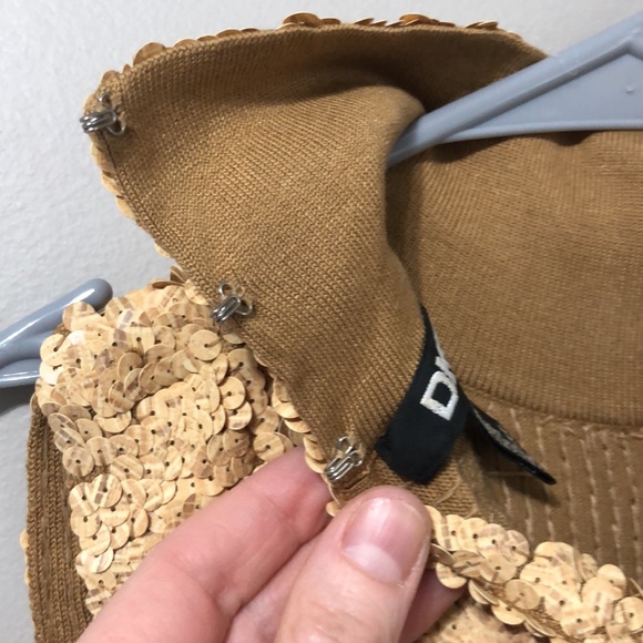 DKNY wood grain matte sequin top - Picture 5 of 5